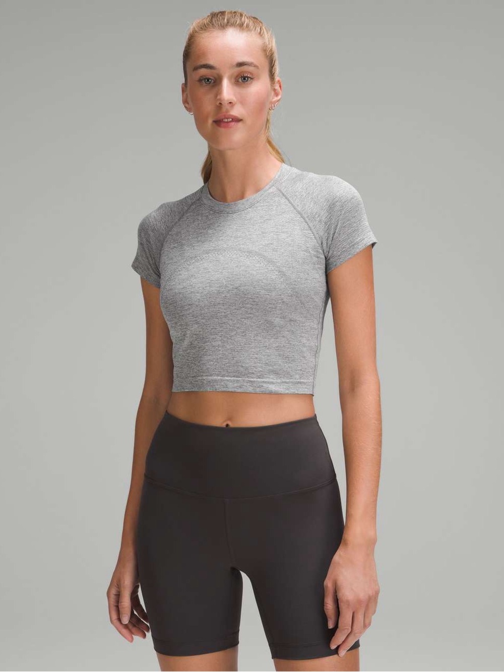 Lululemon Swiftly Tech Crop - Grey